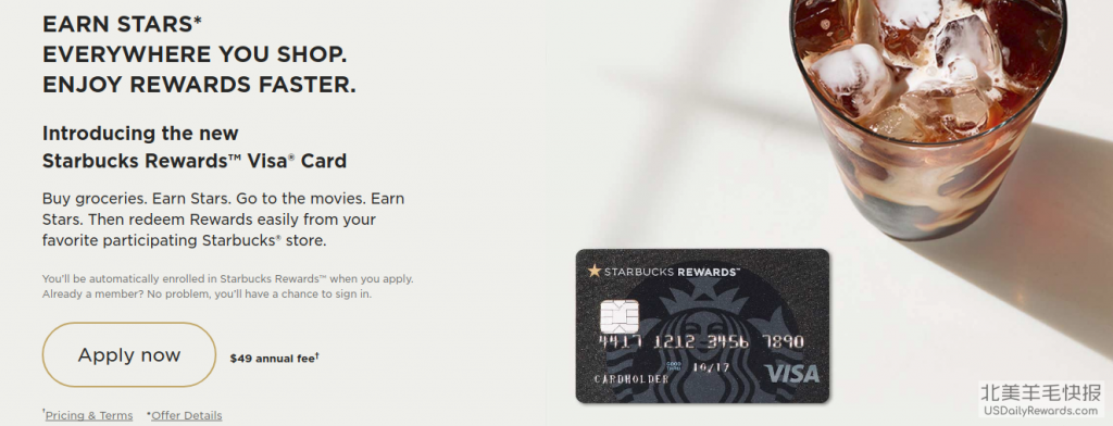 starbucks 与 chase 的联名 visa 信用卡最全面介绍【开卡奖励提高至