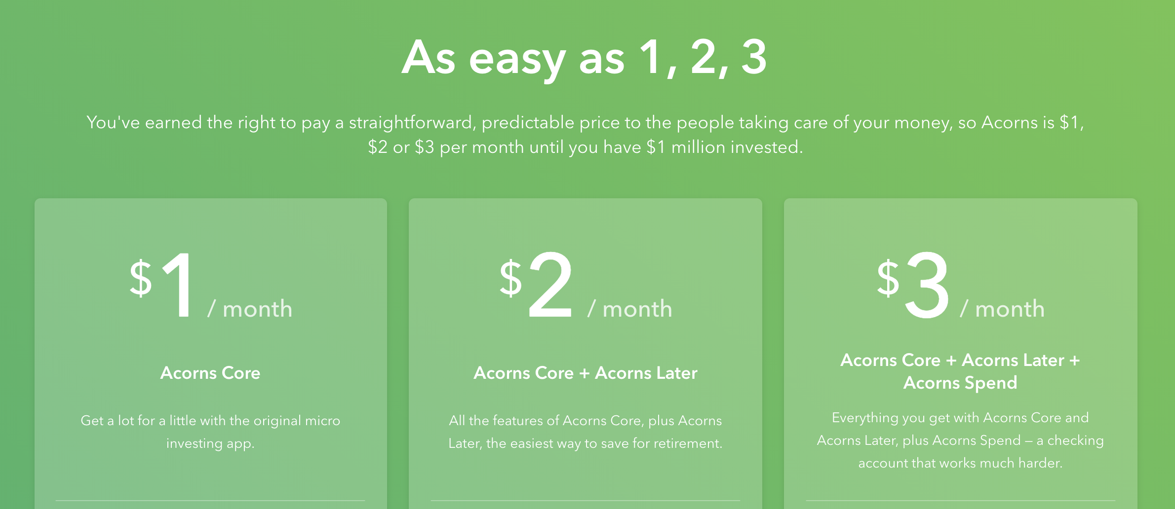 Acorns:无压力存款的微投资理财 App【注册奖励 ,11/29 更新:邀请 4 人奖励 0】