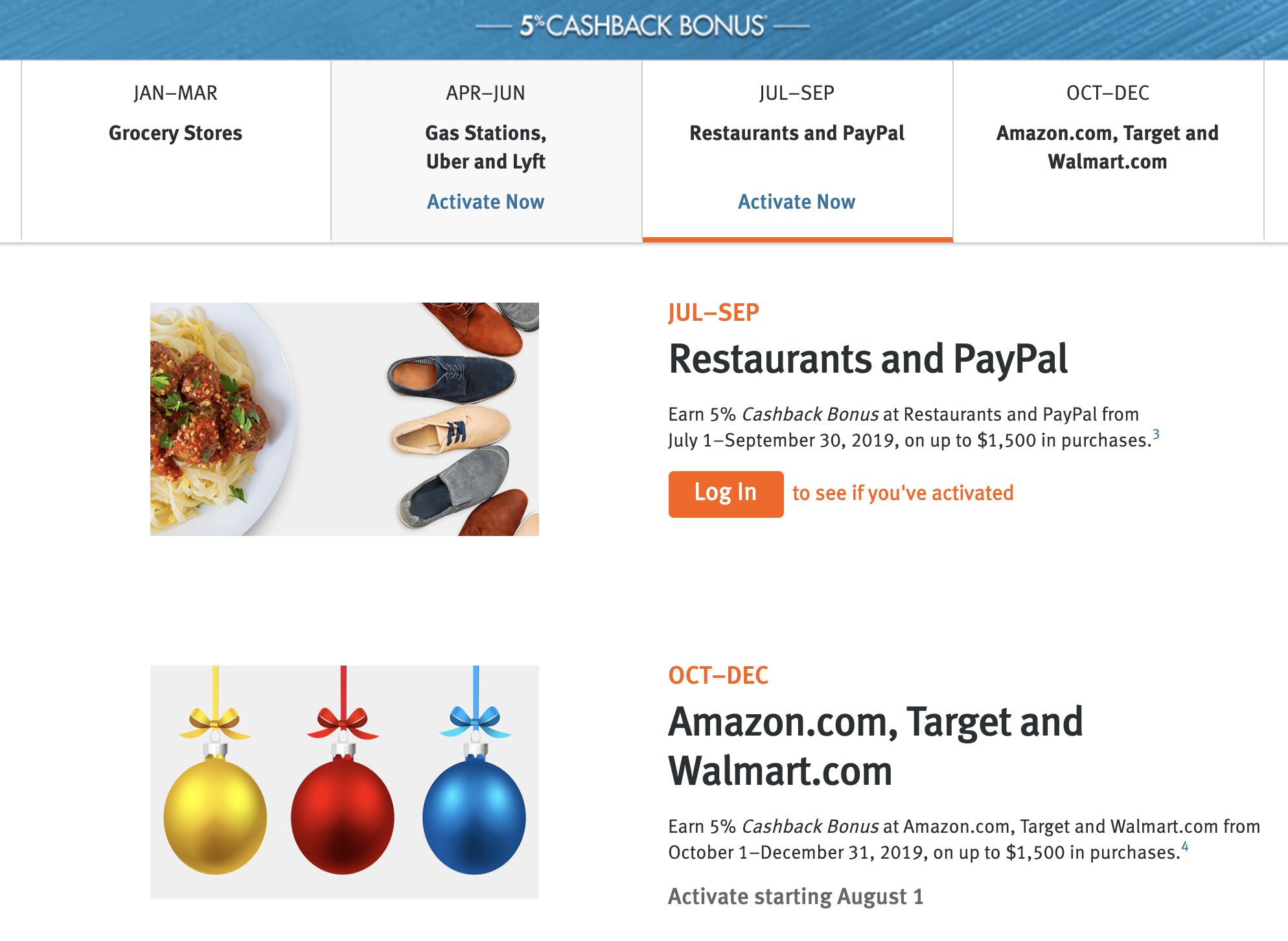 Discover IT 信用卡 5% 返现新增类别【PayPal in Q3, Walmart & Target in Q4】