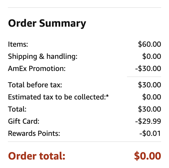 Amazon 用至少 1 个 Amex MR 点数支付最高减 40%（最多可减）【12/29 更新：又有了，快来翻牌】