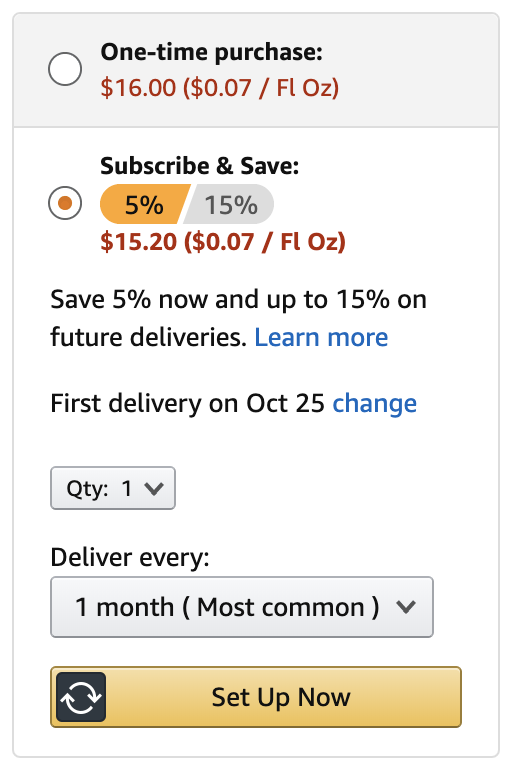 攻略：如何使用 Amazon Subscribe & Save 获得所有订阅商品 15% - 20% Off
