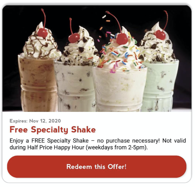 Steak 'n Shake 的 Rewards Club 介绍：免费 Shake，打折消费，多种优惠...