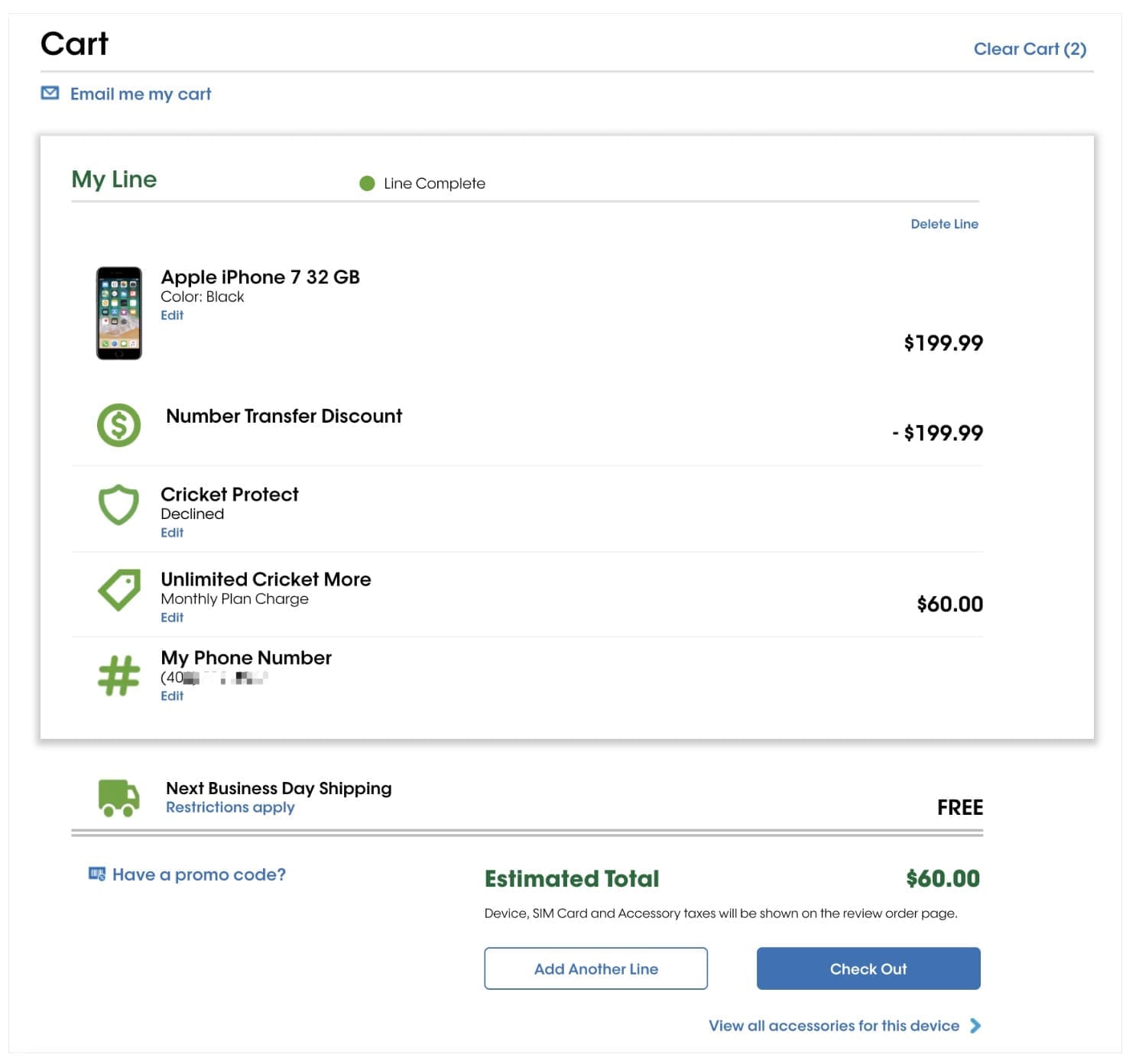 手把手详细步骤：在 Cricket 免费获得全新 iPhone 7 32GB【11/30 更新：RebatesMe 提供  返现】
