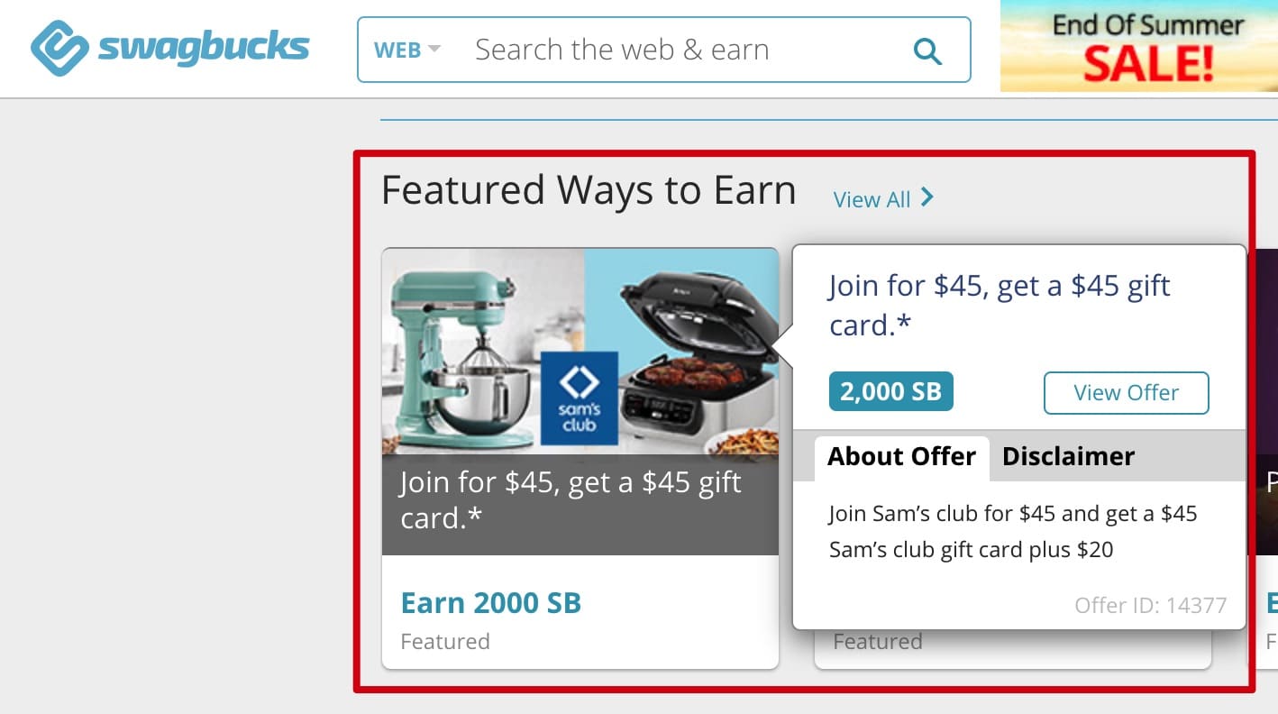 Swagbucks 最新倒赚：免费 Sam's Club 会员 + 倒赚 ，超简单操作【10 月 11 日截止】