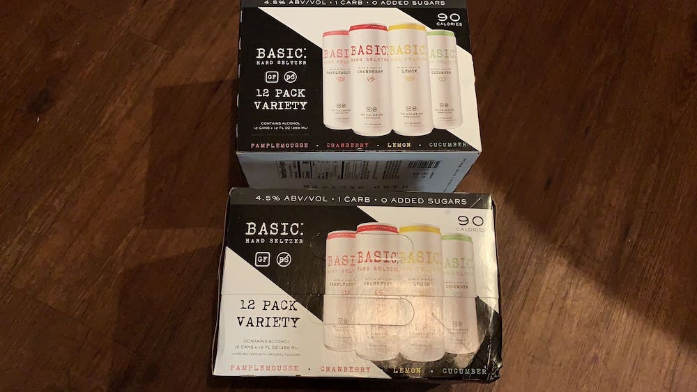 免费一箱（12 瓶）Basic Seltzer 酒精饮料，价值 .99【04/21 更新：又可以撸了，04/30 过期】