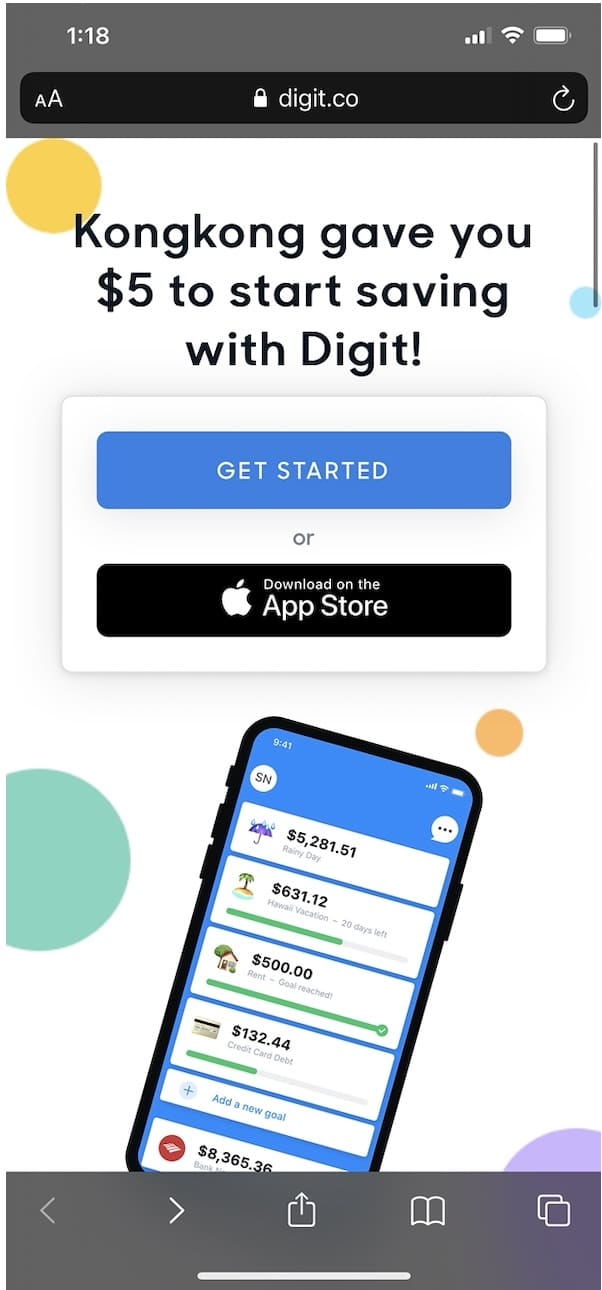 Digit 评测与介绍:智能算法帮你自动存钱,等价利率 0.5%【注册奖励 】