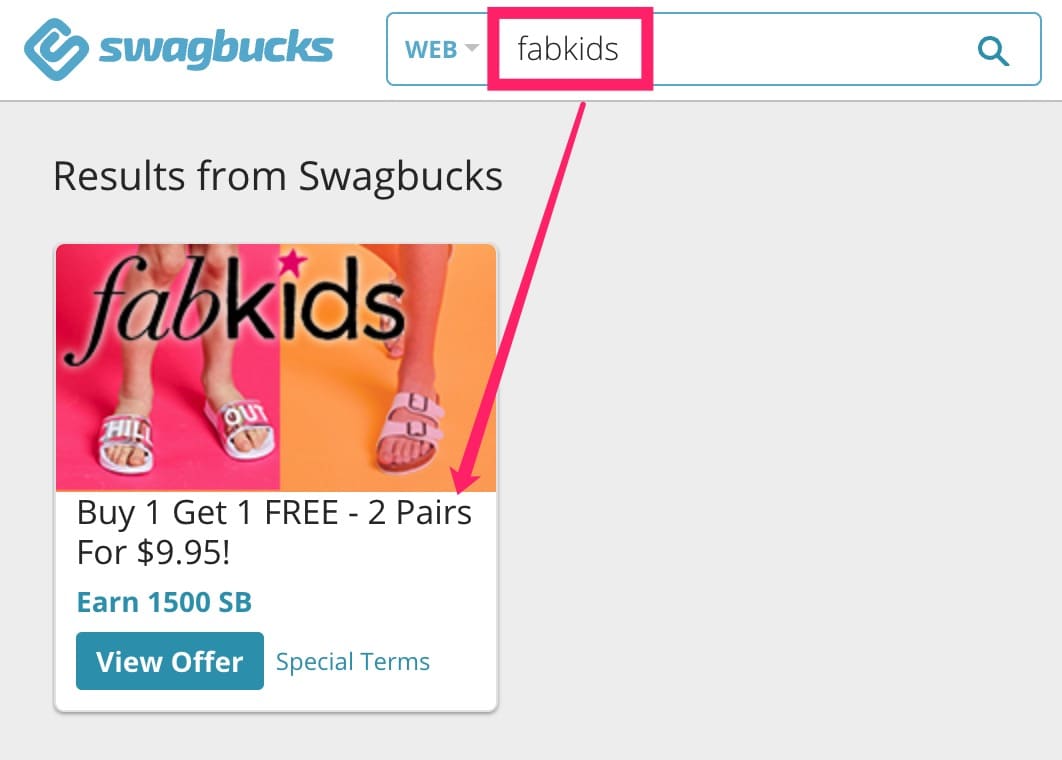Swagbucks 最新倒赚:免费 2 双 FabKids 童鞋 + 倒赚 【12/20 更新:又可用了】