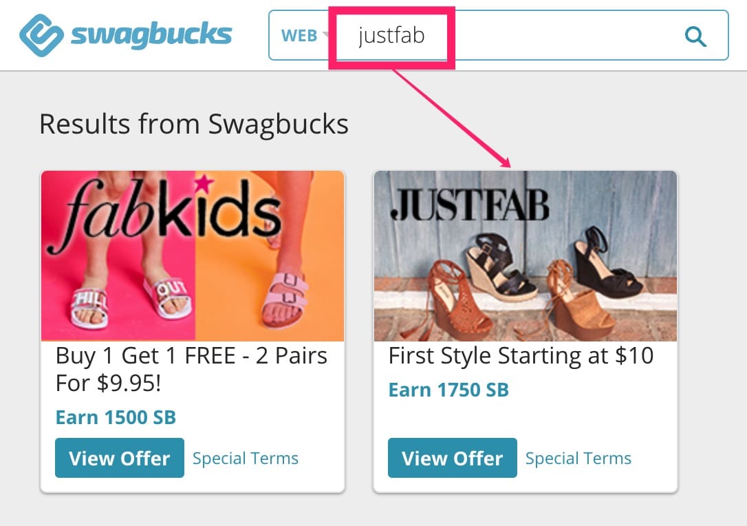 Swagbucks 最新倒赚:免费 1 双 JustFab 女鞋 + 倒赚
