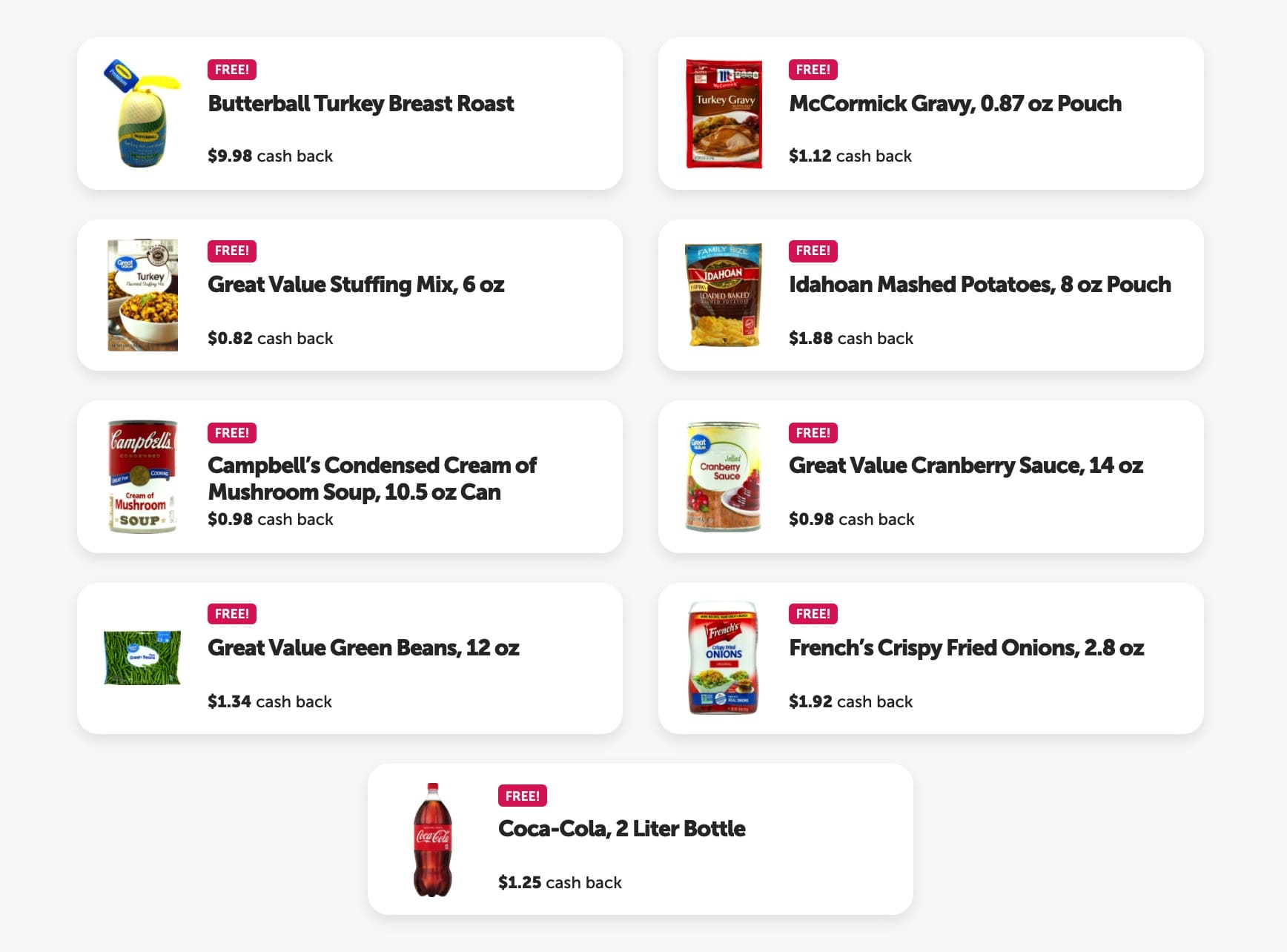 ibotta 感恩节免费大餐,包括火鸡 + 很多免费食物!【新用户还有 奖励,11/03 更新:2022 年的活动开始了】