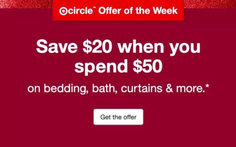 【撸双份返现攻略】Rakuten $40 返现 + Target 满 $50 减 $20 = 免费 $60 的床上及洗浴用品