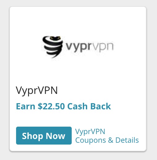 Swagbucks 倒赚：订阅 VyprVPN VPN 倒赚 .55