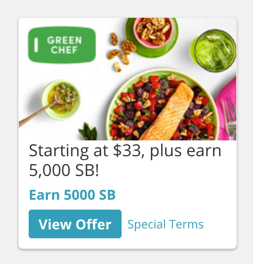 Swagbucks 倒赚：订阅 Green Chef 送餐倒赚 ，也可能倒赚 【05/03 更新：史高返现 】