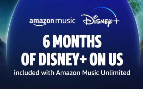 Amazon Music Unlimited 新/老用户可免费获赠六个月/三个月 Disney+ 服务