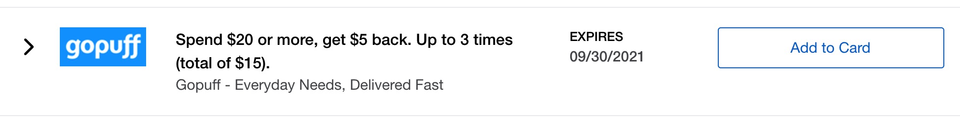 零售日用品配送服务 GoPuff 介绍 + 免费  商品【1/12更新：限时Amex Offer优惠】