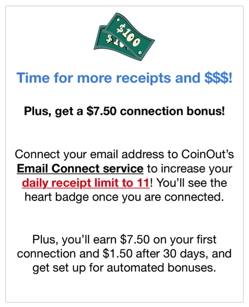 CoinOut：任意购物小票拍照得现金的 App 介绍【07/18 更新：支持直接连接 Walmart、Amazon、Target】