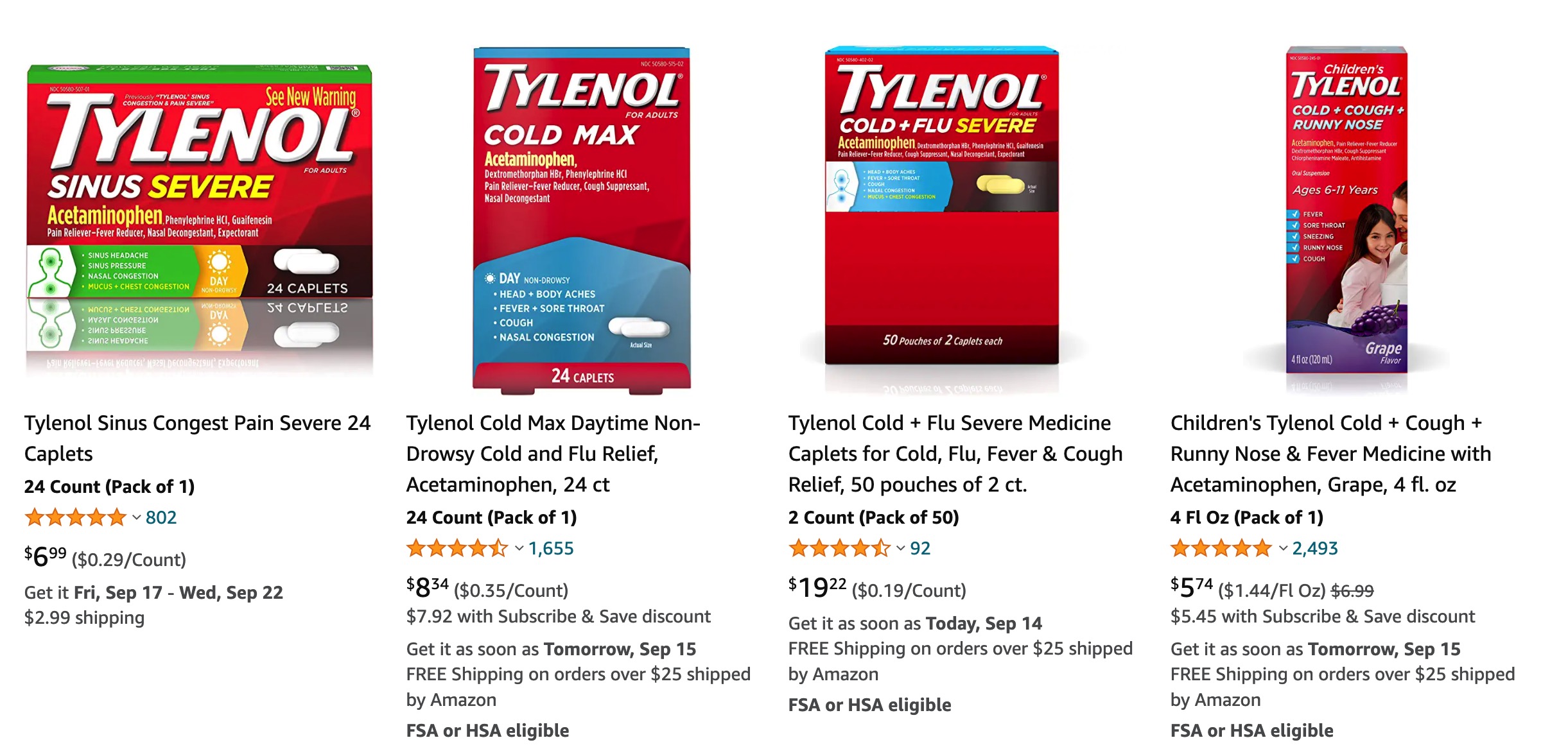 免费获取泰诺（Tylenol）感冒/鼻塞药，在美国家庭必备【3/31/2022 过期】