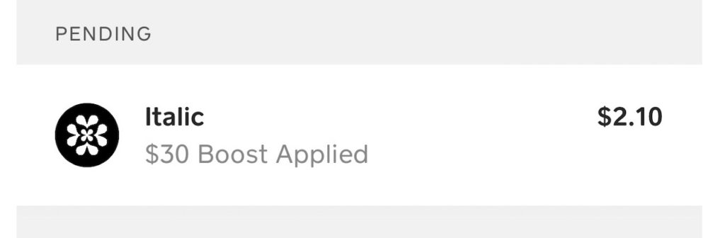Cash App Boost 汇总【10/23 更新：快！Italic 消费满  减 ，每小时可用一次】