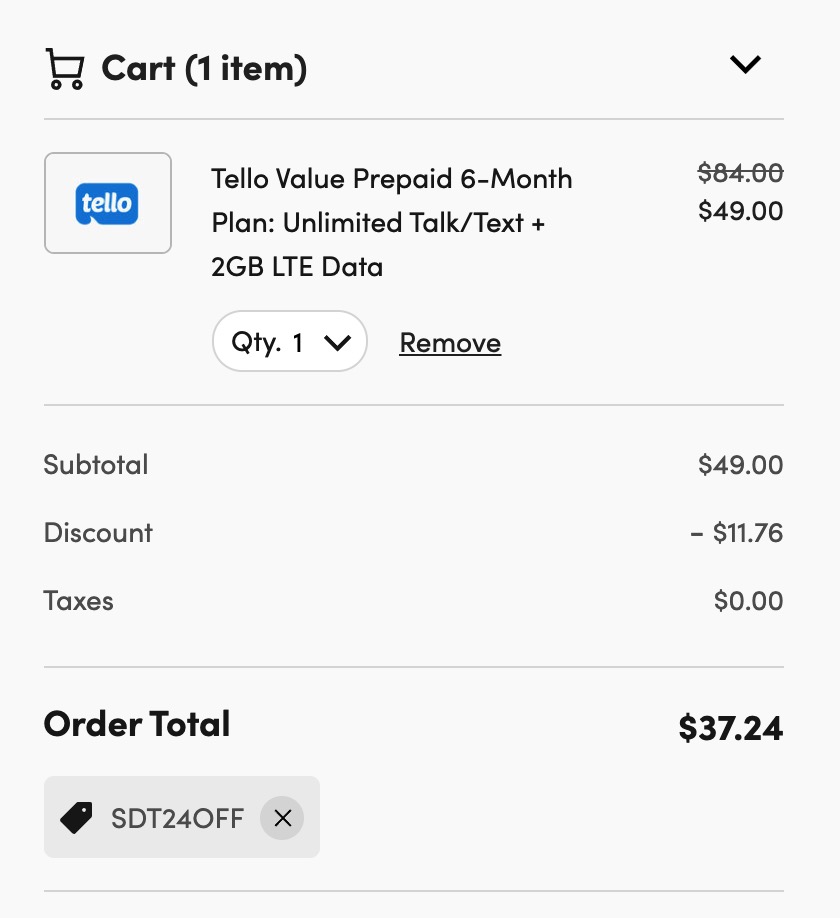 Tello：低至 /月的电话套餐，免费国际长途，无限流量热点【1/13更新：无限套餐现在仅需 /月】