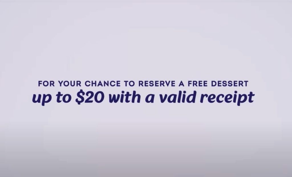 免费领取 $20 买任意点心【仅限 12/17 和 12/18 两天】