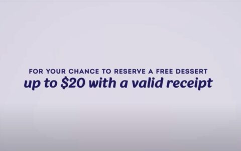 免费领取 $20 买任意点心【仅限 12/17 和 12/18 两天】