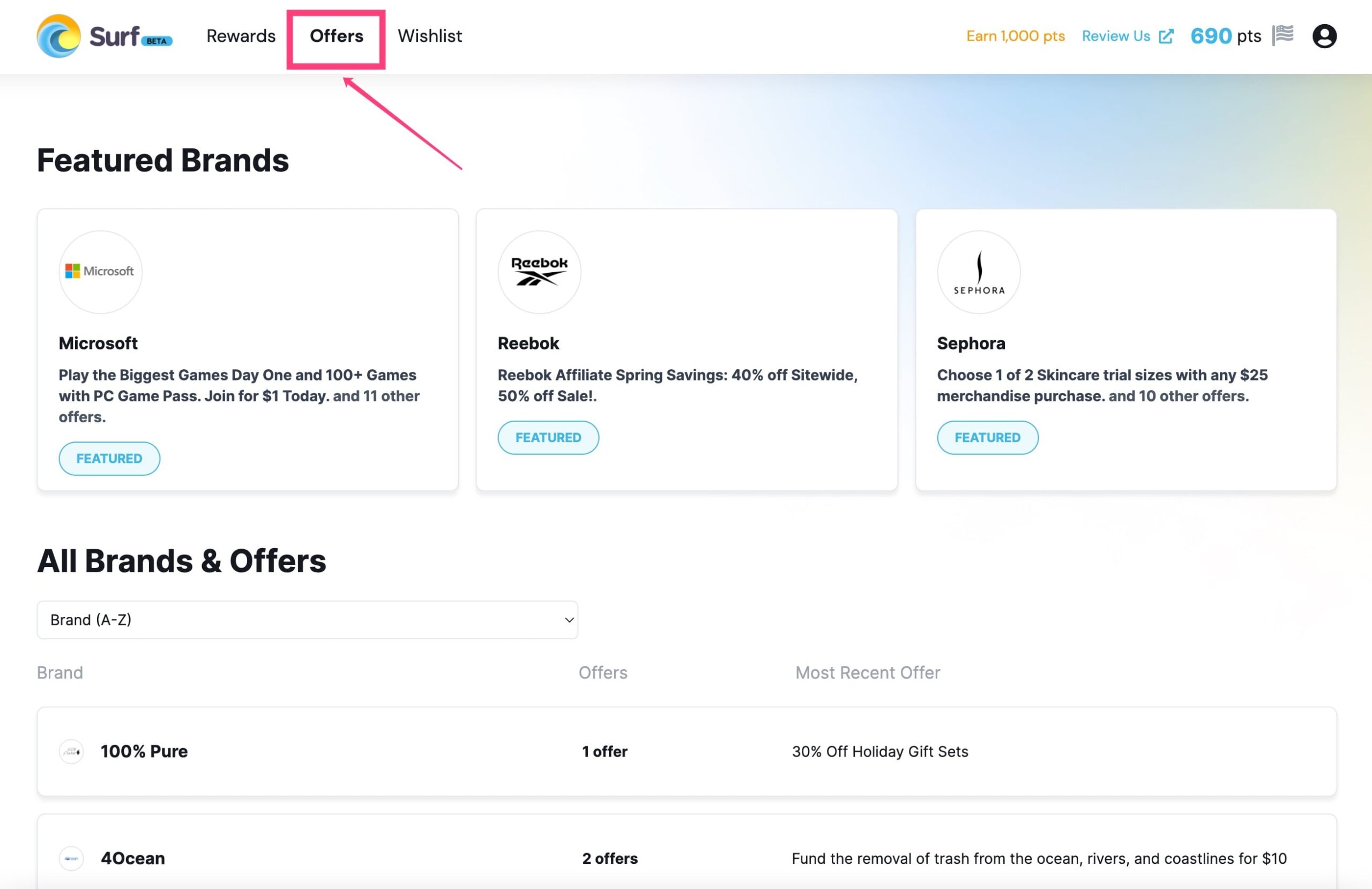 Surf:上网自动攒积分的羊毛工具【注册奖励 ,03/31 更新:新增新用户加分项,新增 Offer 功能】