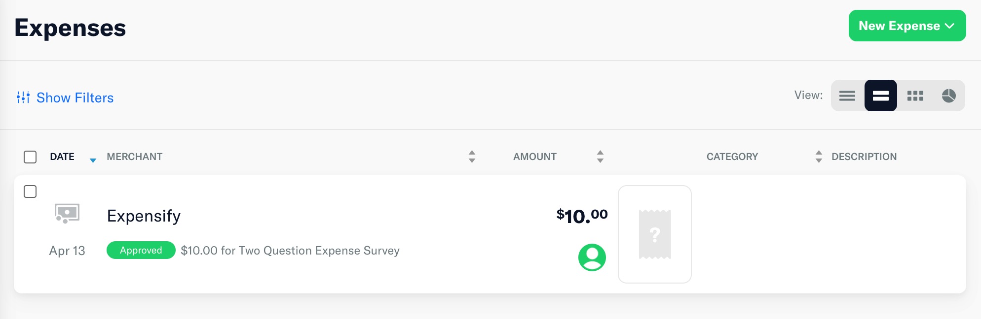 Expensify 送 ，回答两个问题即可，1 分钟可搞定【已收到钱】