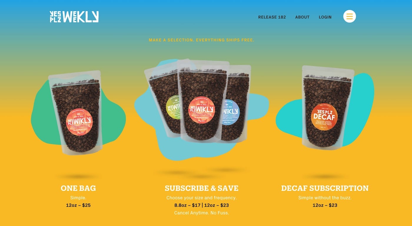 免费 Yes Plz 12oz 新鲜烘焙咖啡豆，快来领取【已过期，变成了 50% off】