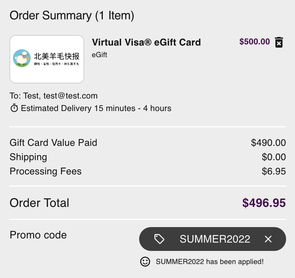 Gift Card Granny 上购买 Visa & Mastercard GC 优惠 2% off，叠加 Discover 5% 返现可倒赚