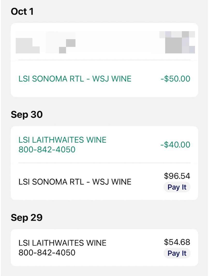 免费 22 瓶红酒！Laithwaites 和 WSJ Wine + Amex Offer + 返现网，还可以倒赚【10/03：已收到 Amex Credit】
