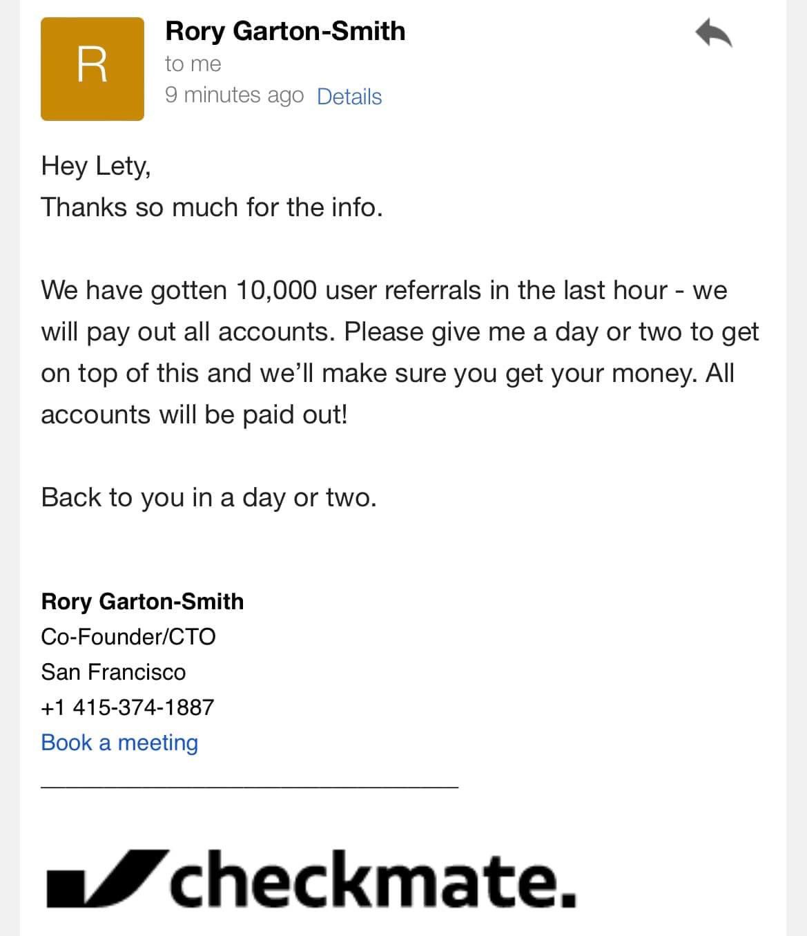 CheckMate 免费 礼卡,速薅【更新:可以兑换了!】