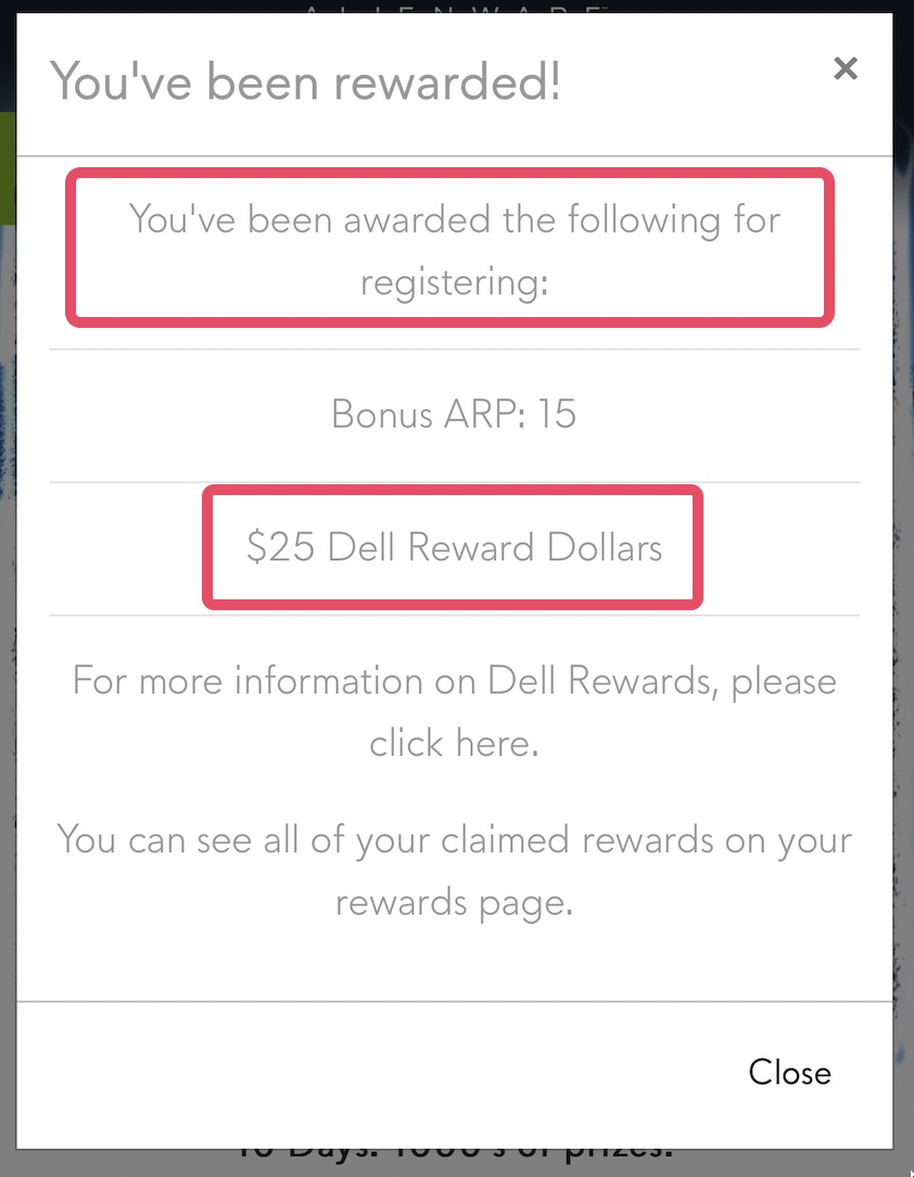 快,免费 Dell Reward Dollars,可在 Dell 直接消费