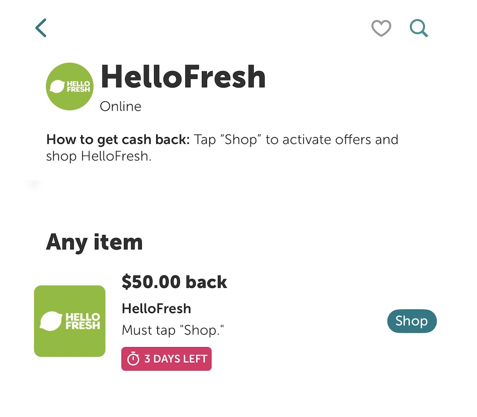 TopCashback 倒赚：注册 Hello Fresh 获得免费食物 + 倒赚 .5