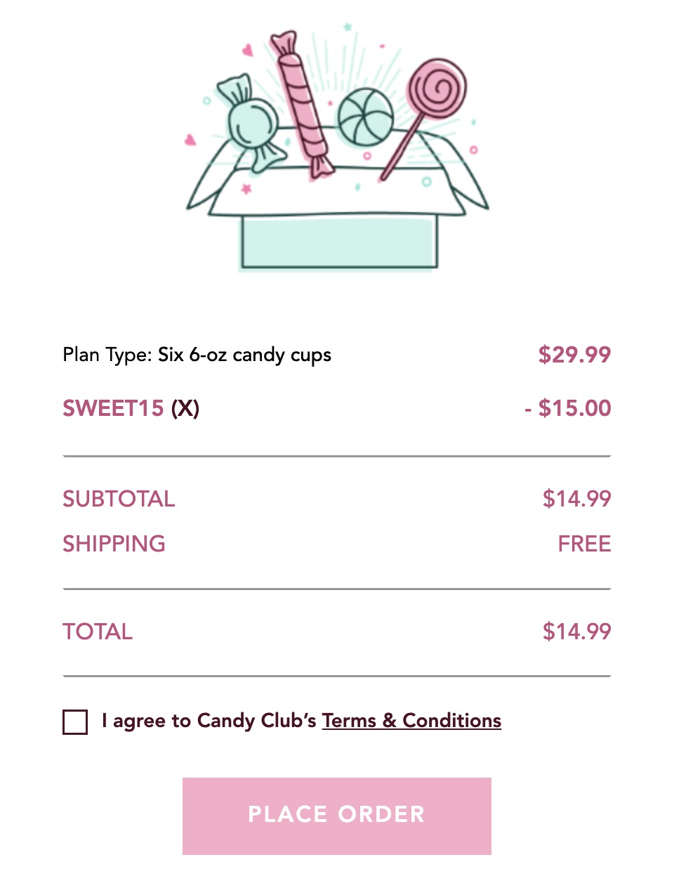 糖果俱乐部 CandyClub 限时优惠:首单立减 !过年了,仅需 .99 拿下六罐糖果