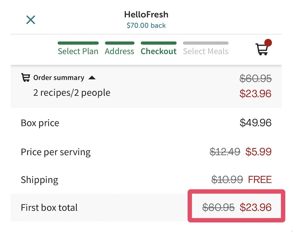 ibotta Flash Cash：Hello Fresh 返现 ，可倒赚  + 几餐饭【5/8：又有了】