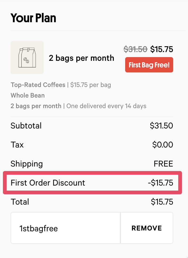 Trade Coffee 免费送 1 包咖啡/咖啡豆【1/17 更新:活动变为买两袋免费一袋】