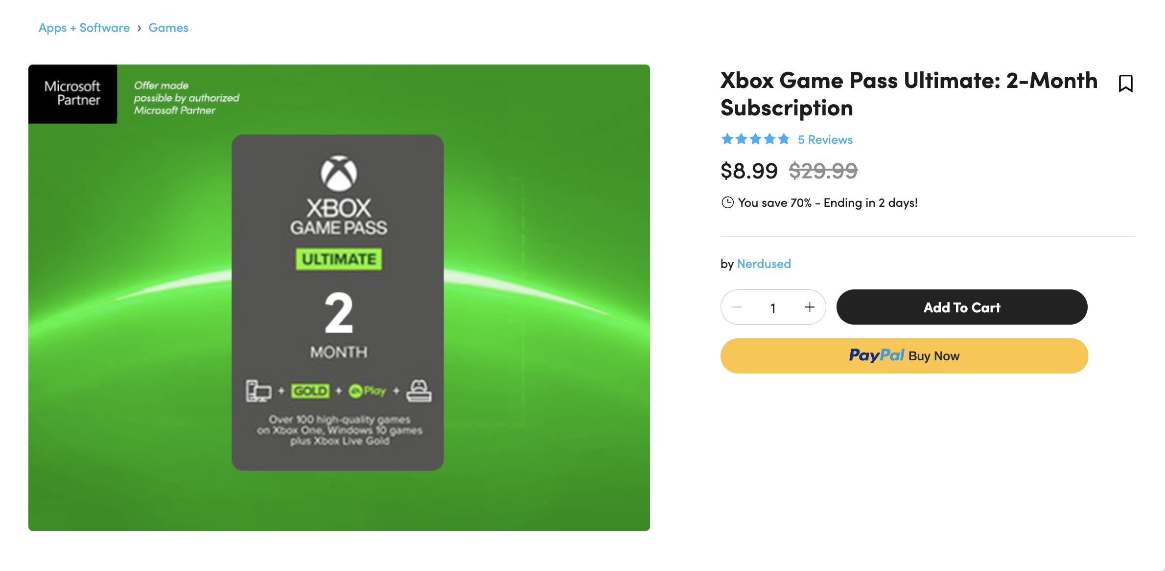 2 个月 Xbox Game Pass Ultimate 仅需 .99，超值