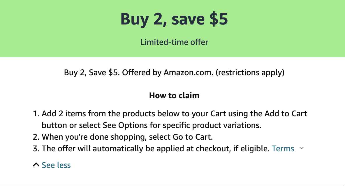 Amazon 洗衣用品买两件立减  再得  返现【包含 Tide, Gain, Dreft, Bounce, Downy 等】