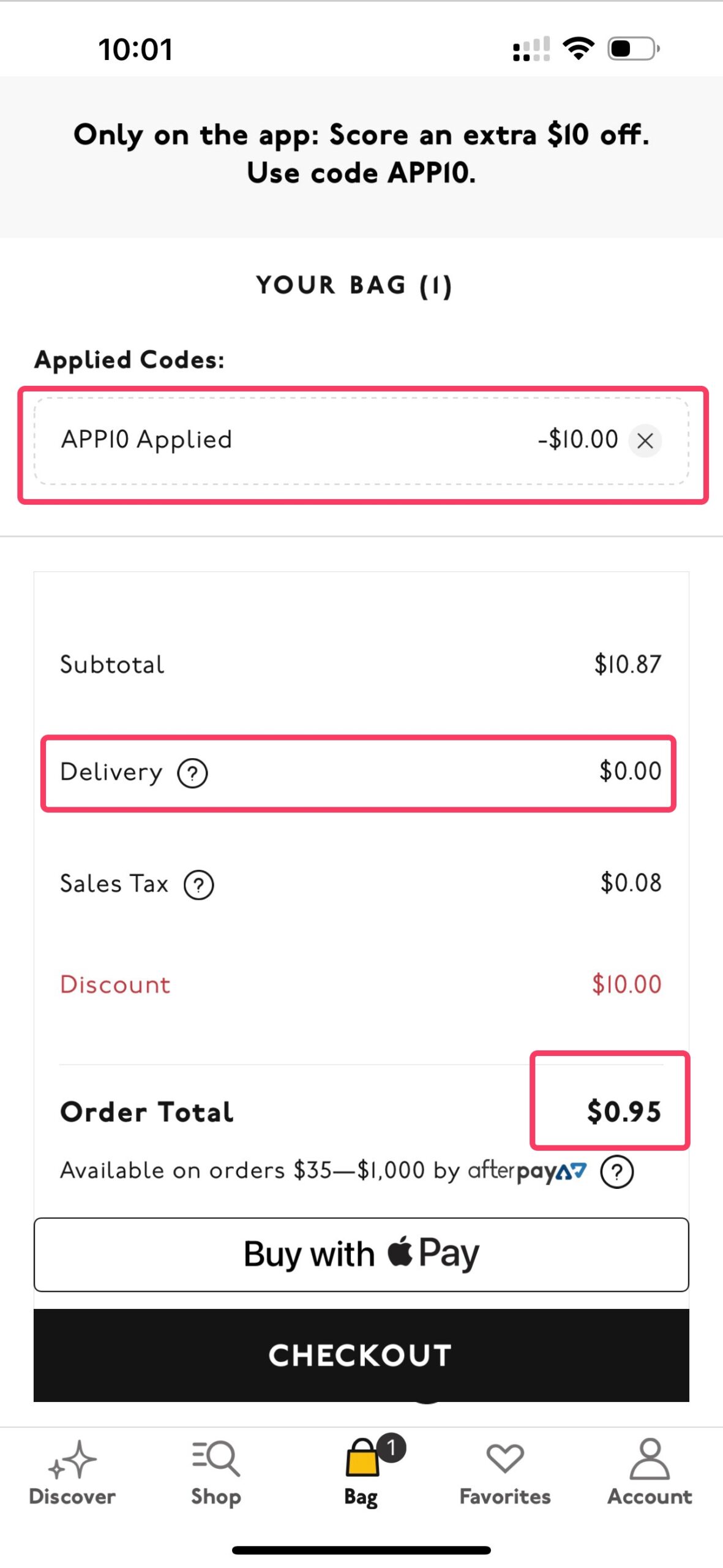 Madewell 满  减 ，免费运，可用两次，手慢无！