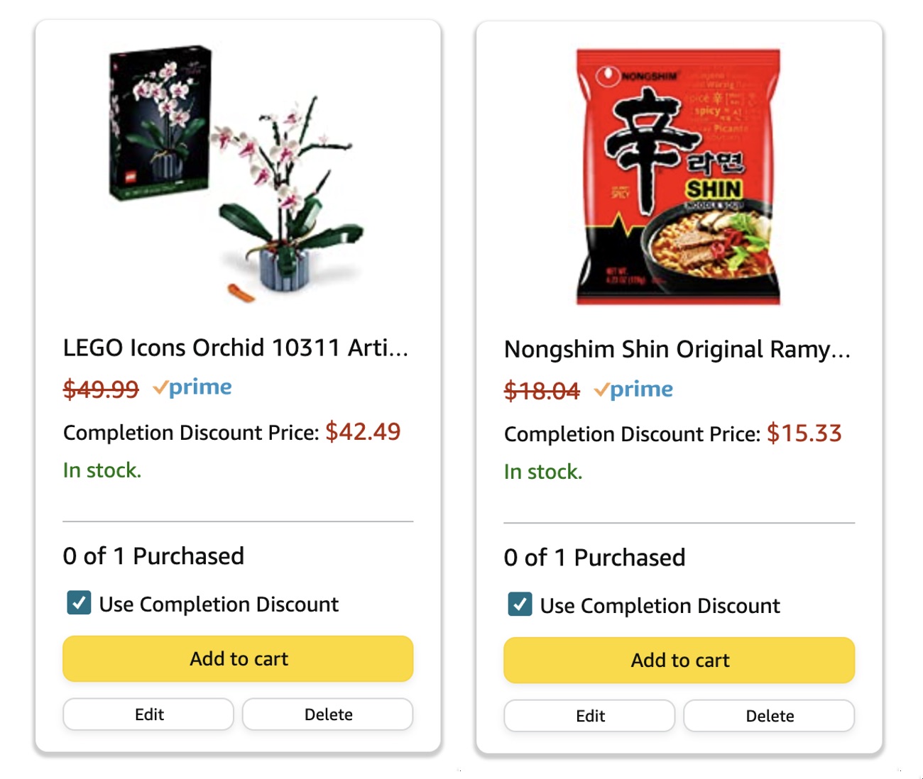 Amazon 惊天省钱小技巧：使用 Completion Discount 实现大部分商品 15% off，你肯定不知道！【5/27：几个更新】