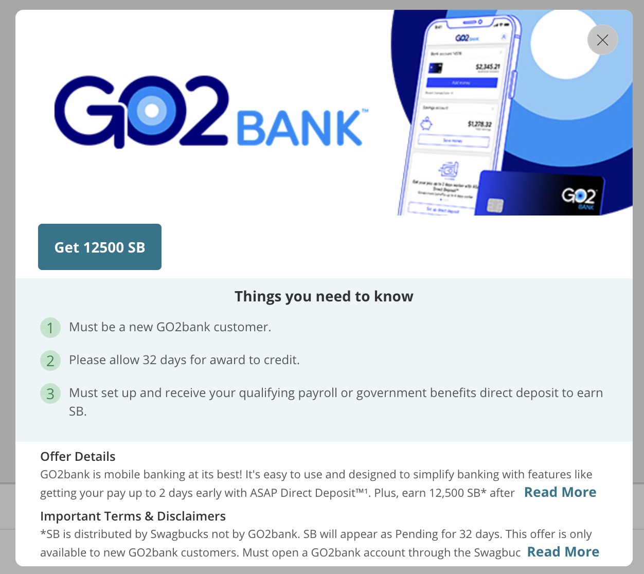 Go2Bank 数字银行介绍【05/01 更新:开户奖励提高至 5】