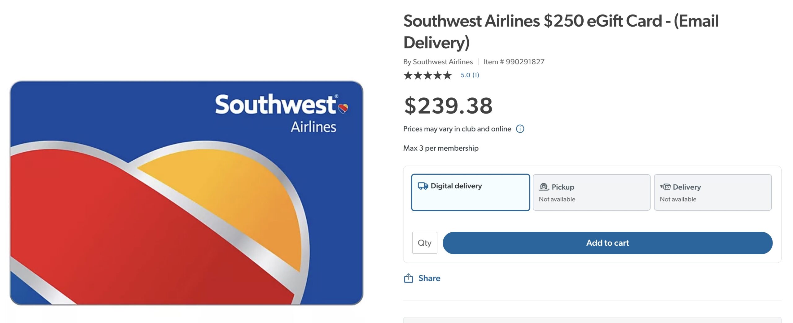 Southwest (西南航空) 订机票 40% off，可叠加礼卡优惠实现折上折【SF 到 LA 不到 】