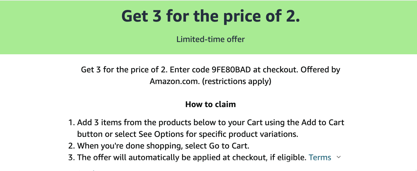 Amazon 猫粮、狗粮买 2 赠 1（即买 3 件其中 1 件免费）