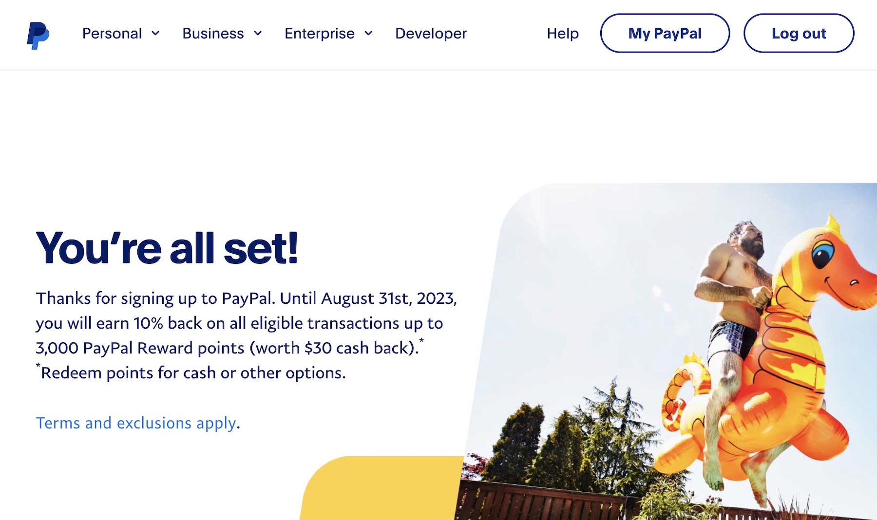 PayPal 任意消费 10% 返现，最高返 【需激活，因账号而异】