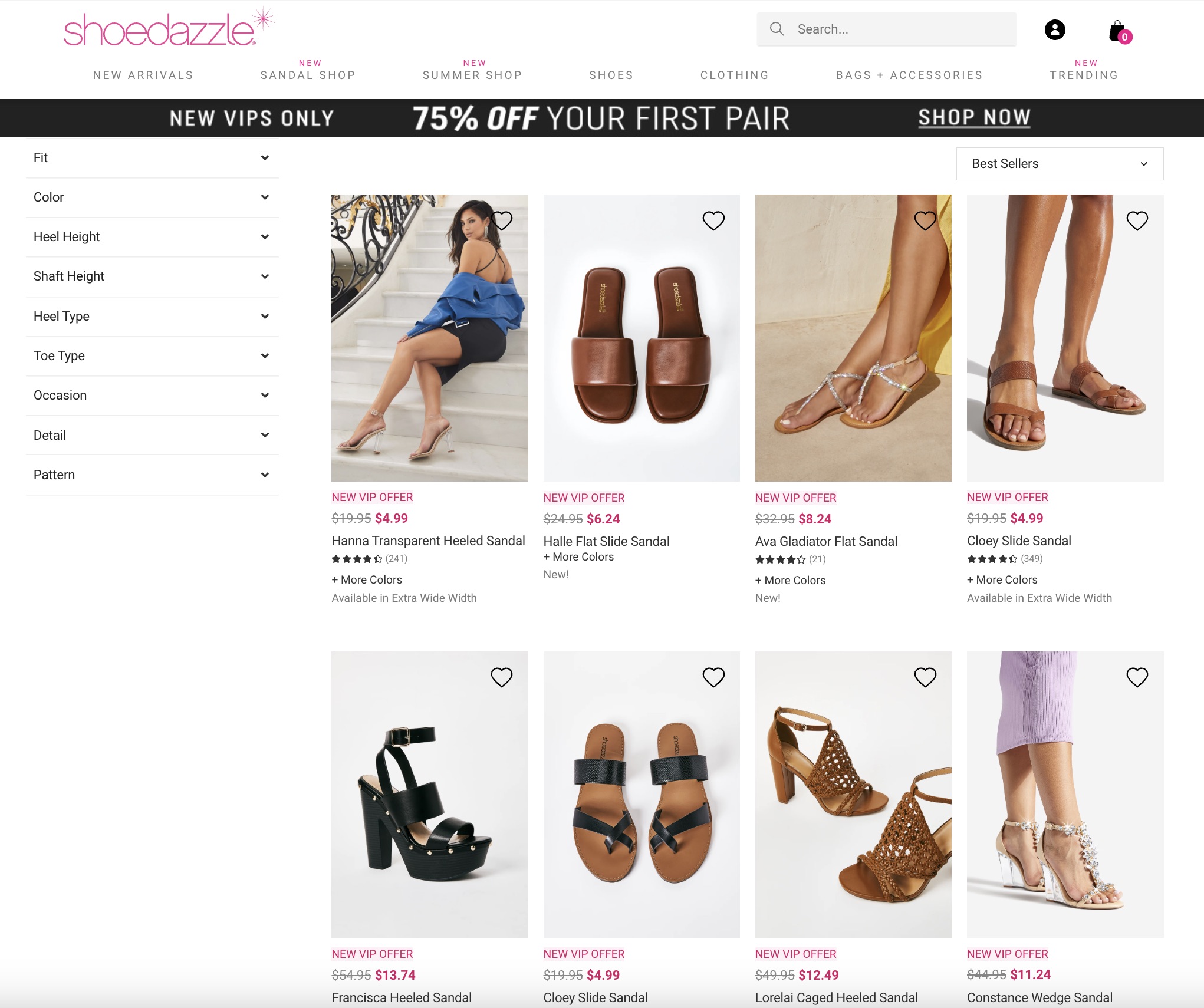 卡戴珊创建的 ShoeDazzle 靓鞋网特惠【新用户第一双鞋子 75% off 打骨折】