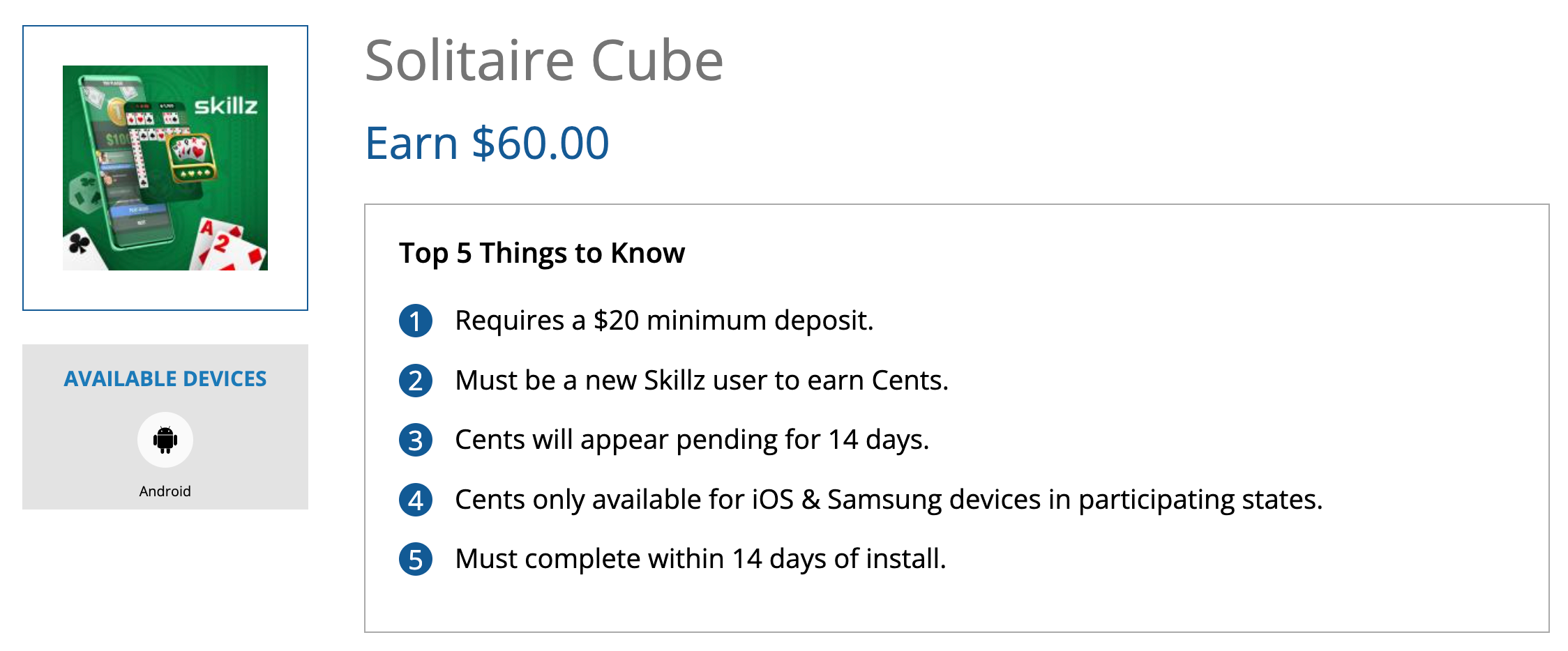 Swagbucks 玩 Solitaire Cube 倒赚,四个平台都可做【2023 版更新】