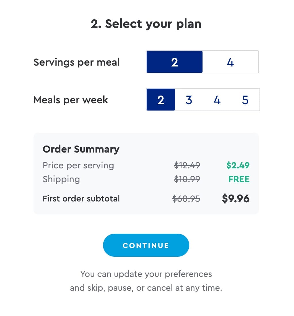 Blue Apron 最新活动，四餐仅需 .96 且免运费，还可以再返现 【11/10 更新：首单价格更新】