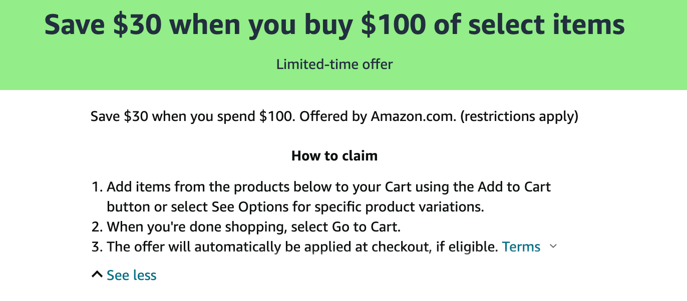 Amazon 尿布折扣:满 0 减 ,可额外 15% off,赶紧囤货吧~【11/27 更新:又有了】