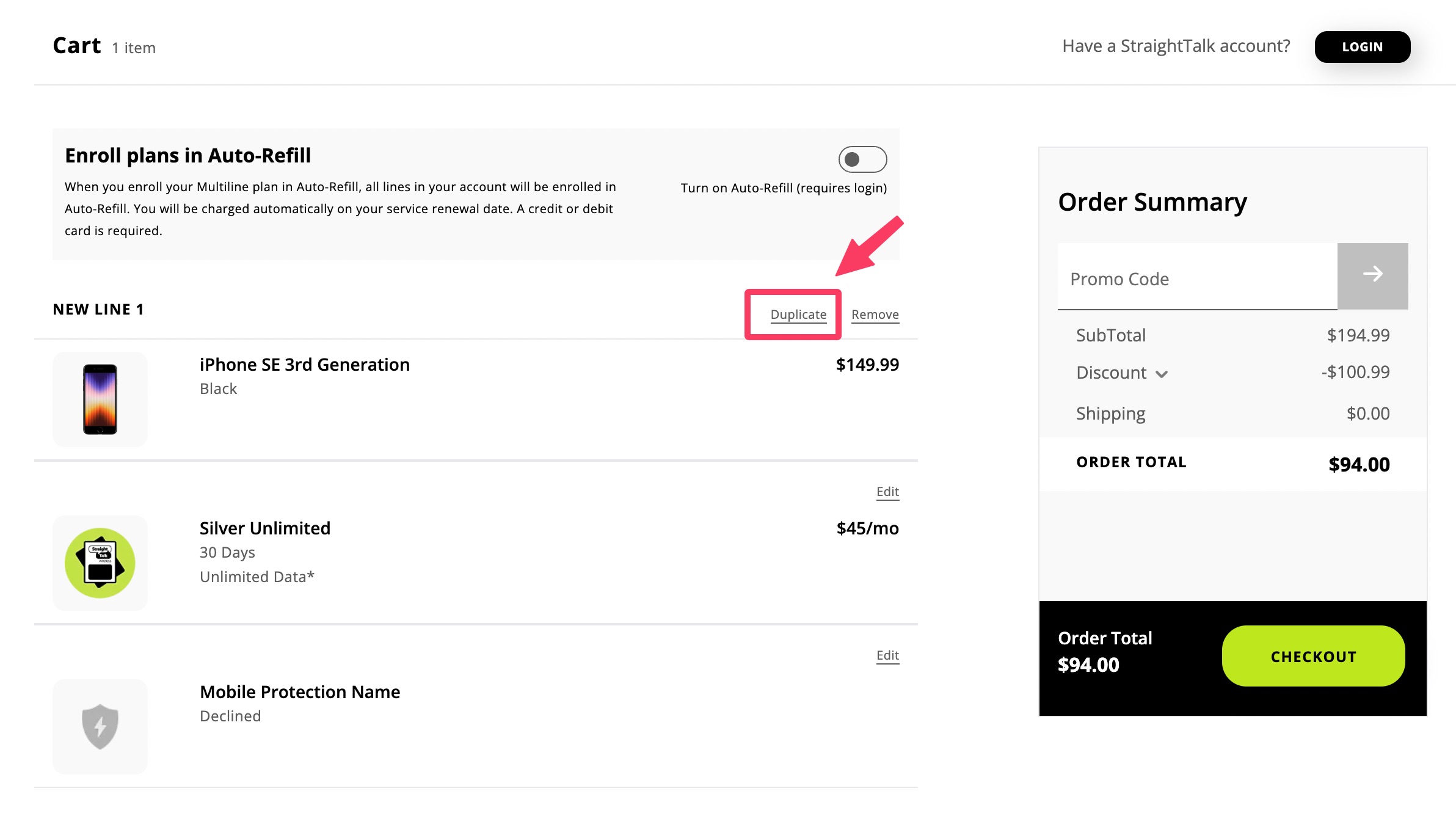 Straight Talk iPhone SE 3rd 仅需 ，可 trade-in 0【11/11：ShopKick 叠加  返现】
