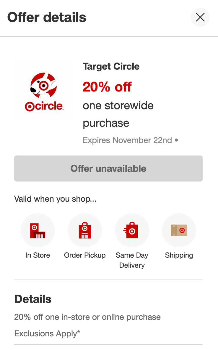 Target 全站 20% off，快来看看你有没有