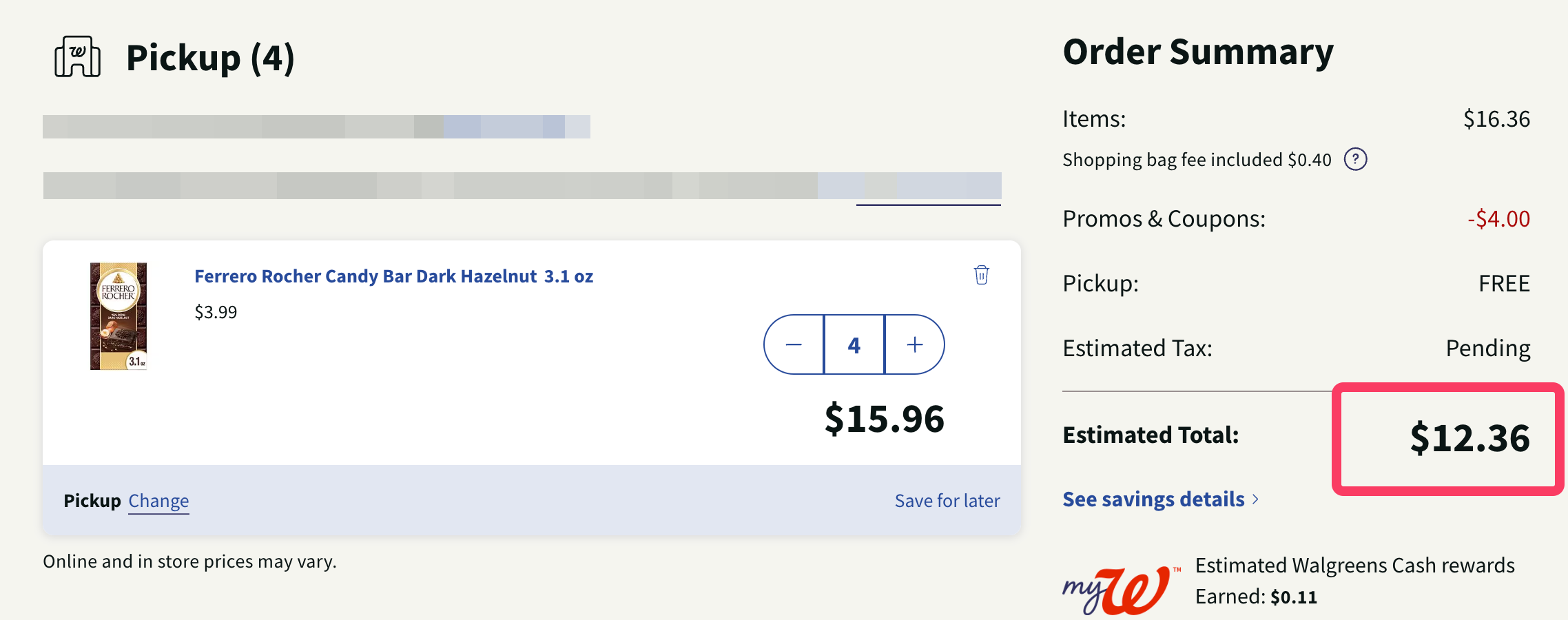 Walgreens 免费 4 盒 Ferrero Rocher 巧克力